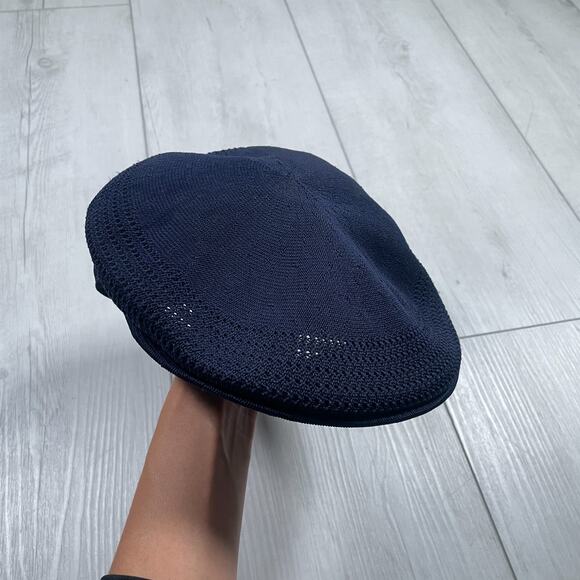 Kangol Hat Cap Fitted Mens XXL Navy Tropic 504 Ventair Ivy Flat Mesh Driving - Picture 1 of 9